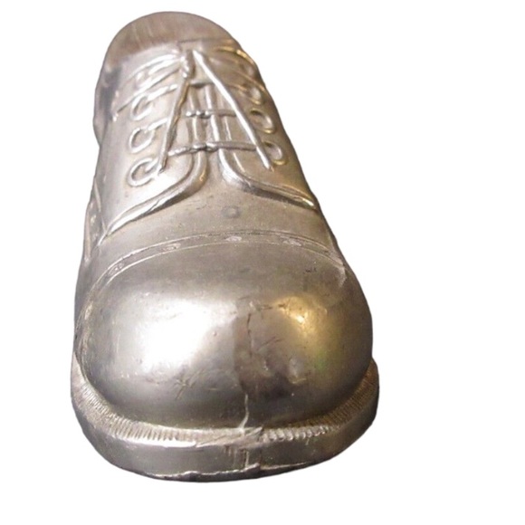 1930s Pincushion Oxford Sewing Figural Brogue Shoe / 4.5 in long by 1.25 in - Picture 4 of 5